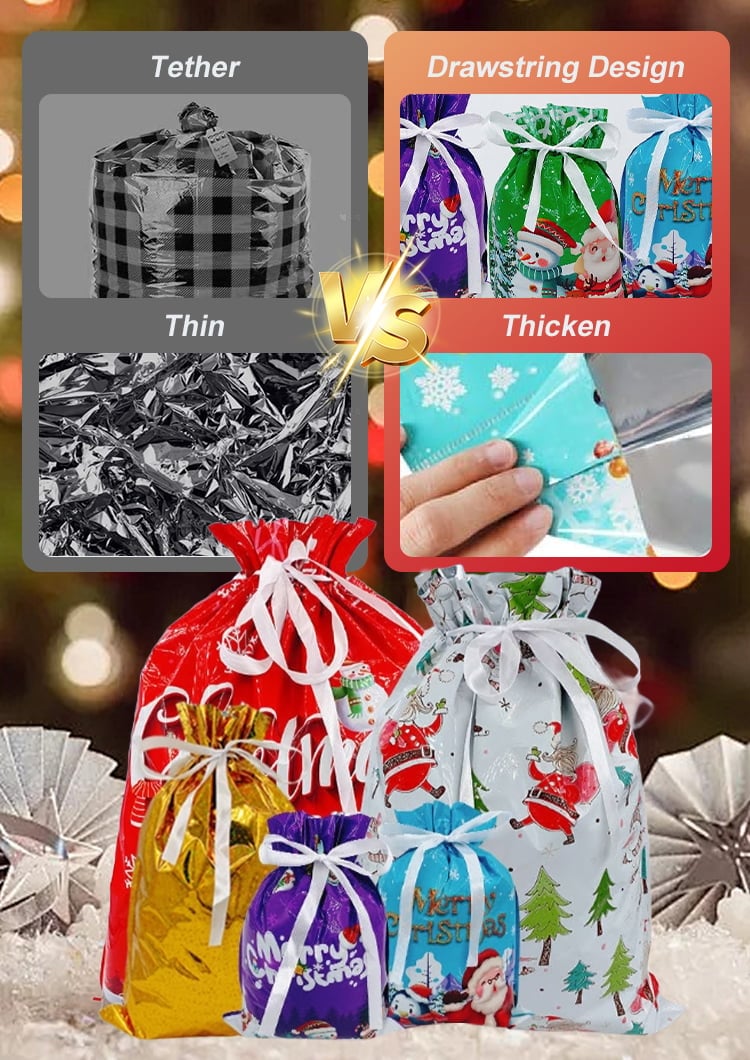 🎄TikTok Christmas Sale - 70% OFF✨Kringle Express 50-piece Gift Bag & Tags Set