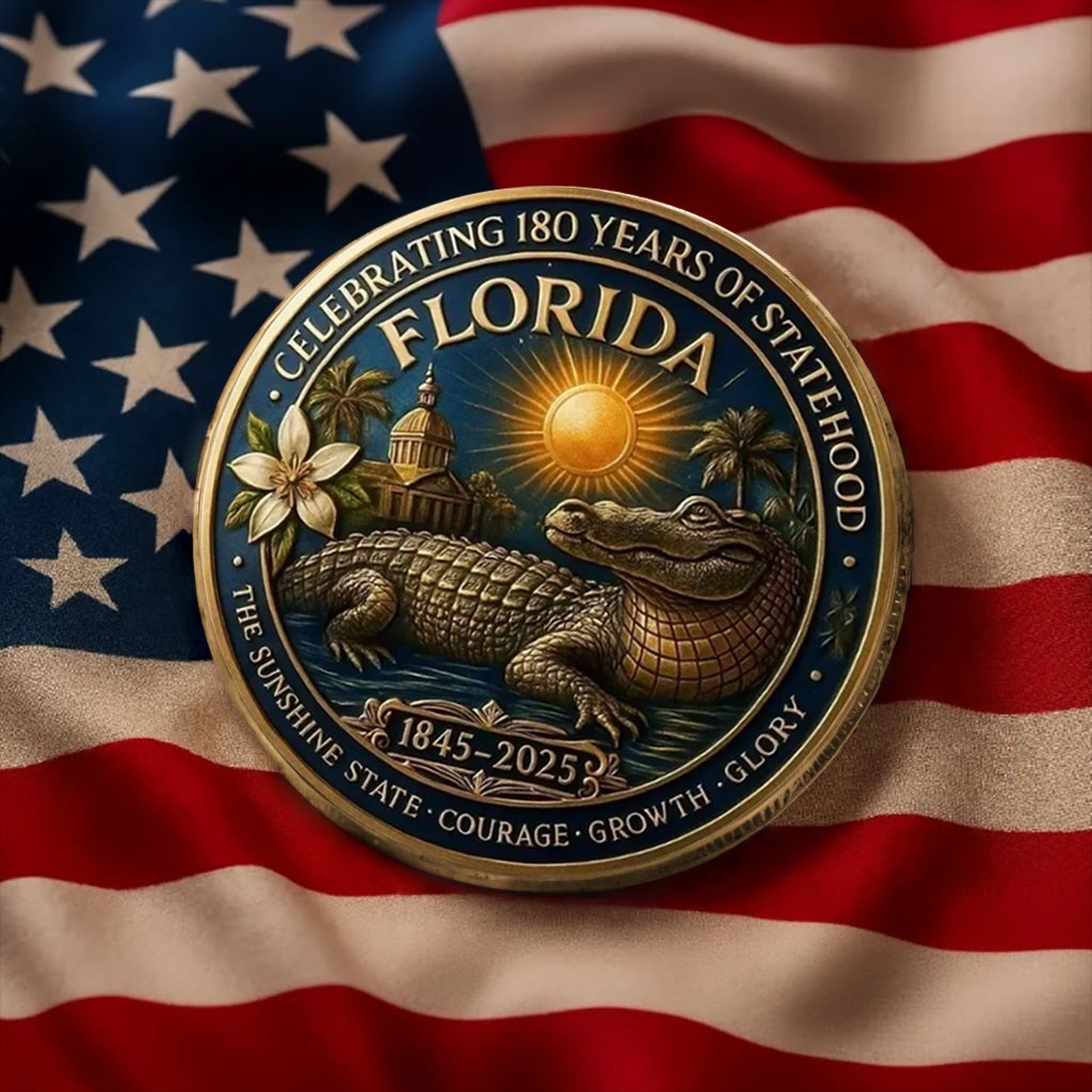 🏆Flash Sale 60% OFF - 🐊Florida 180th Anniversary 1845-2025 Coin