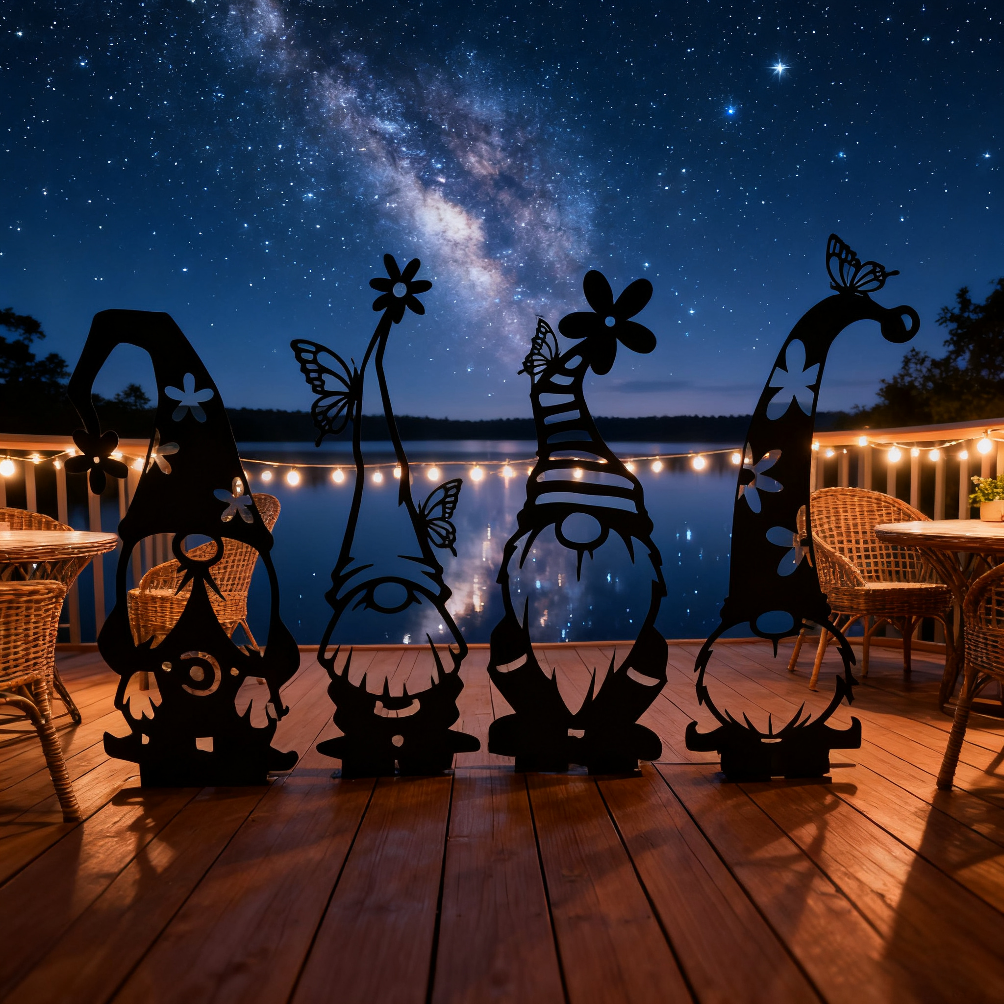 🔥Purely handmade artistic metal silhouette garden ornaments👍One of Each Style ( 🔥92.6% of people will buy thisSave $20 & Free Shipping) (Only Today)