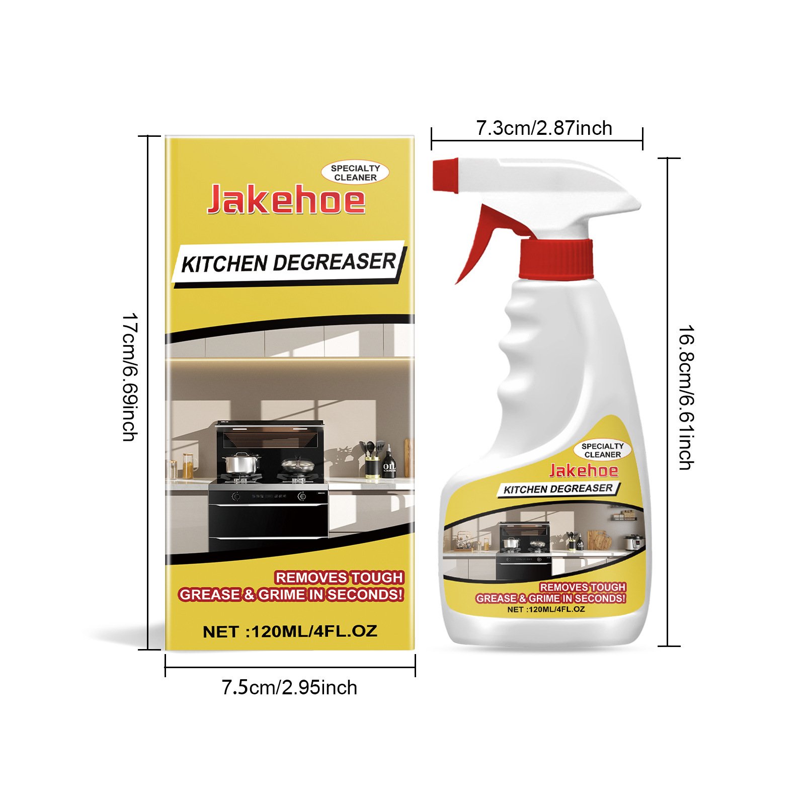 ⏰LAST DAY SALE 50% OFF💥Multi-Surface Kitchen Cleaner Spray