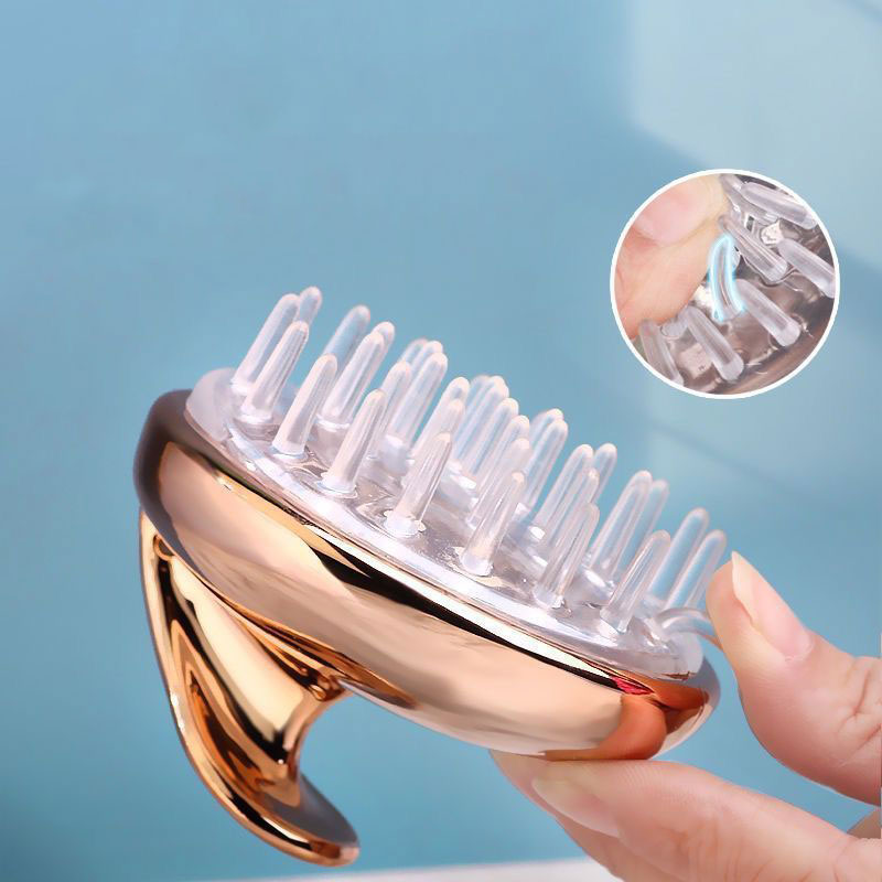 ⚡⚡Last Day Promotion 48% OFF - Silicone Head Massage Brush - Buy 3 Get 2 Free Now