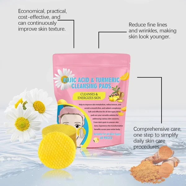 💥LAST DAY PROMOTION 60% OFF💥Turmeric Kojic Acid Cleansing Pads