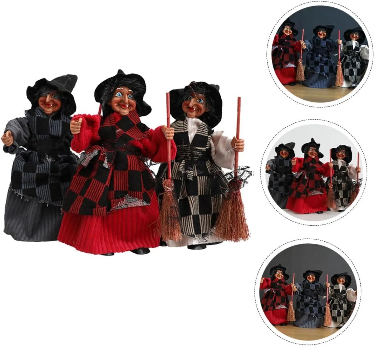 🎁TikTok Last Day Sale - 70% OFF🧙🧹Halloween Witch Doll Statue Decor Desktop