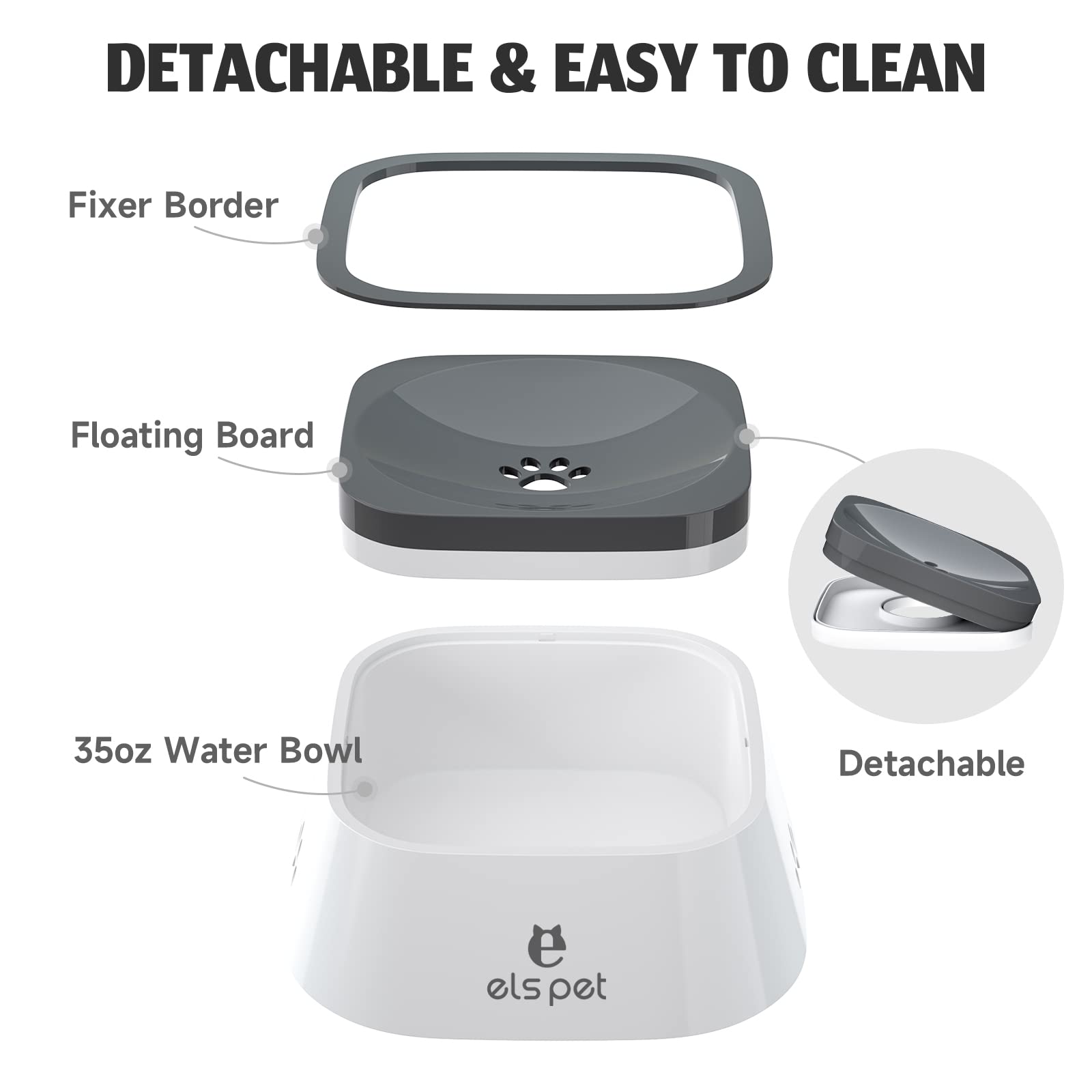 Dog Splashless Water Bowl