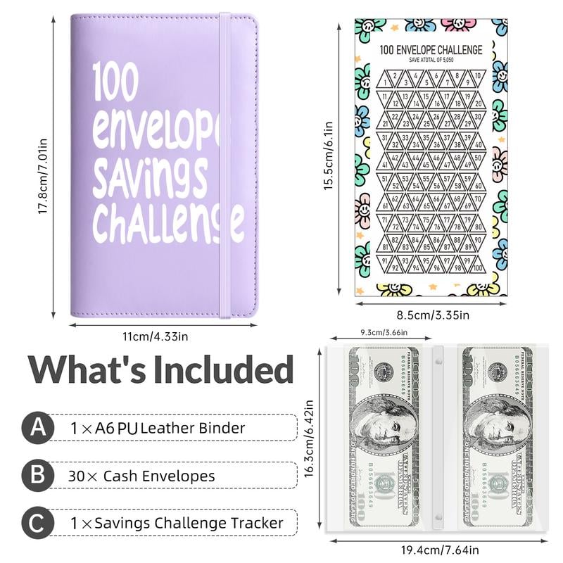 LAST DAY 70% OFF🔥100 Days Money Saving Envelope BudgetStorage Book
