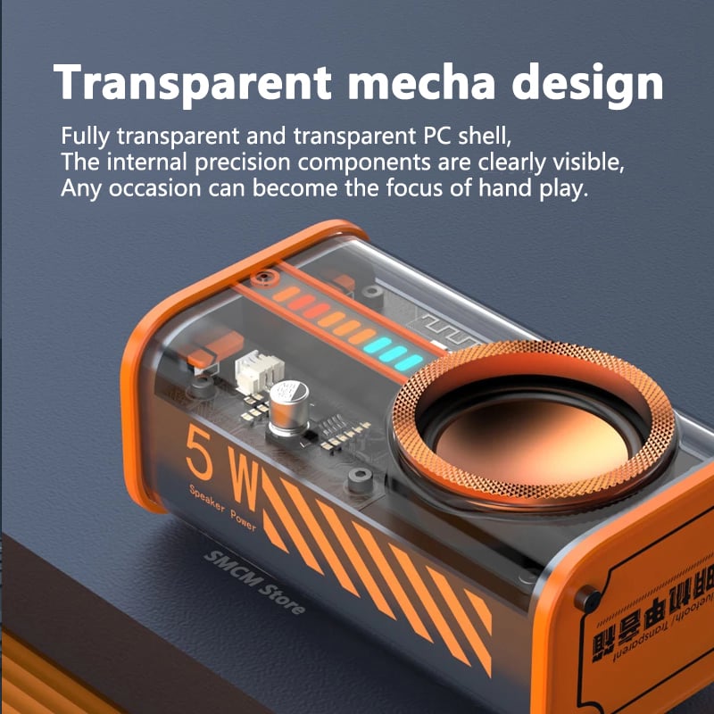 Last Day Promotion 48% OFF - Transparent bluetooth speaker(BUY 2 SAVE 20%&FREE SHIPPING NOW)