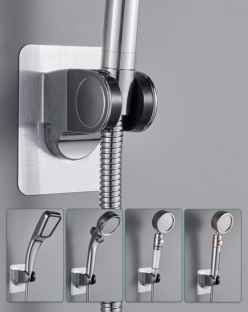 (🎄Christmas Big Sale-50% OFF) Self-adhesive Shower Head Holder