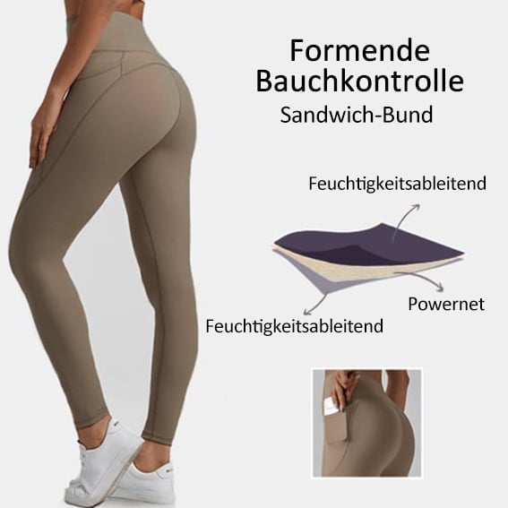 🎁Letzter Tag 49% RABATT🔥Hochtaillierte Bauchkontrollierende Formende Trainingsleggings🔥