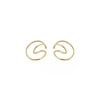 New Design Trend Simple Geometric Distortion Irregular Curve Clip Earrings for Women Girl Ear Cuff Non Pierced Earrings