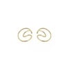 New Design Trend Simple Geometric Distortion Irregular Curve Clip Earrings for Women Girl Ear Cuff Non Pierced Earrings