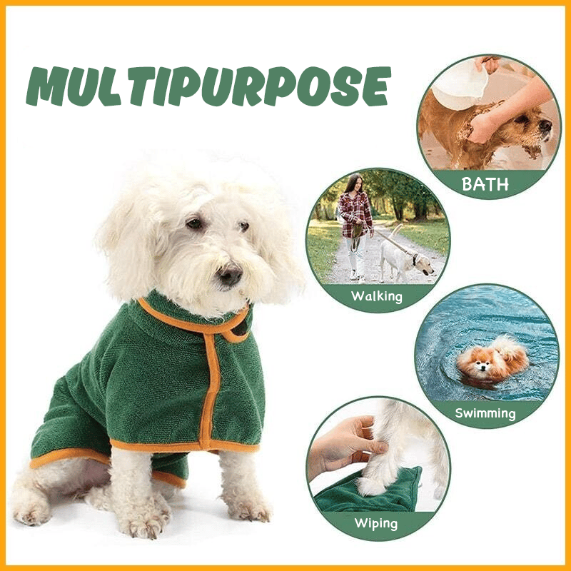 (🌲Early Christmas Sale- SAVE 48% OFF)Super absorbent pet bathrobe (Free Shipping Over Two Piece）