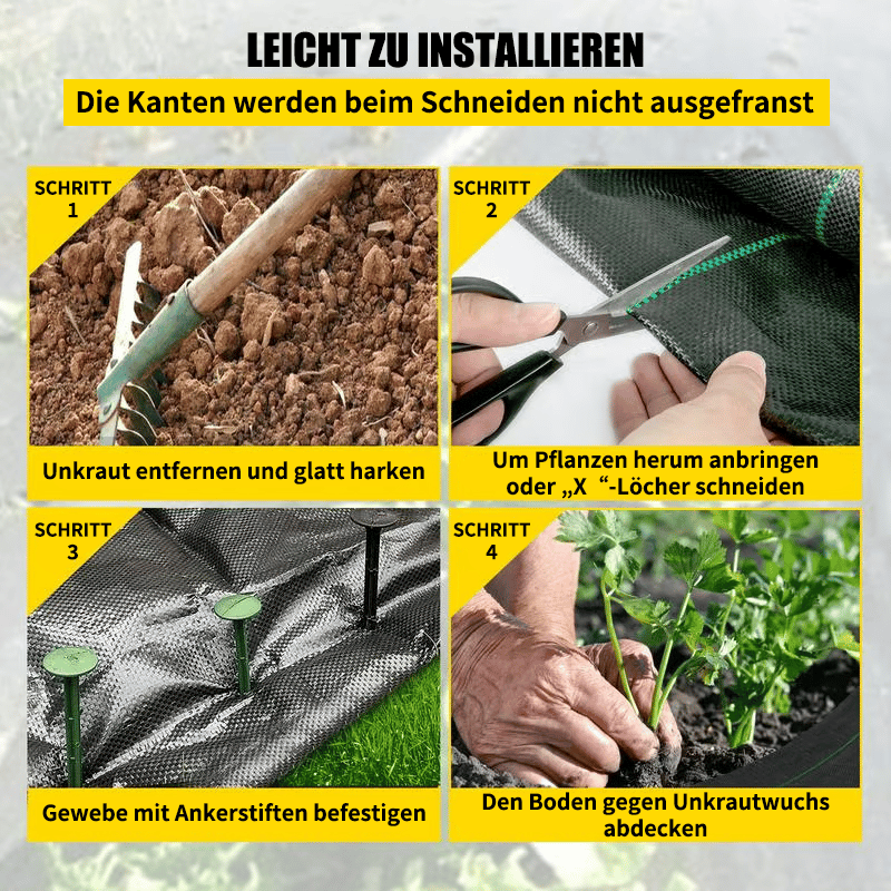 🔥Premium gewebte Unkrautbarriere