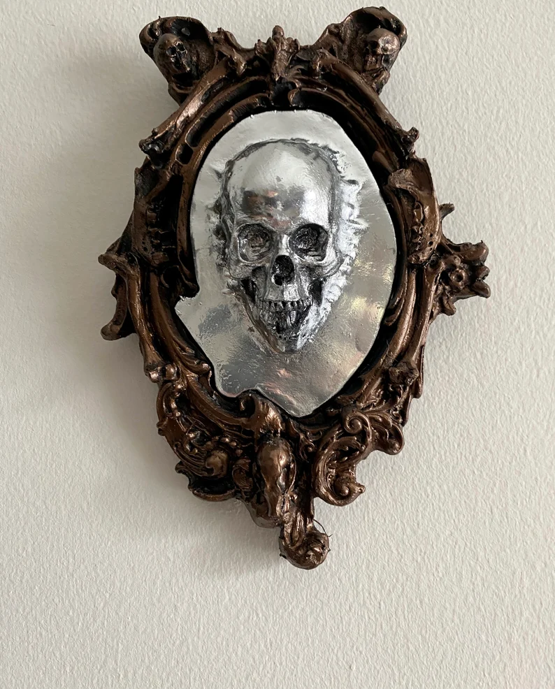 💀Ghost Skull Wallboard resin sculpture