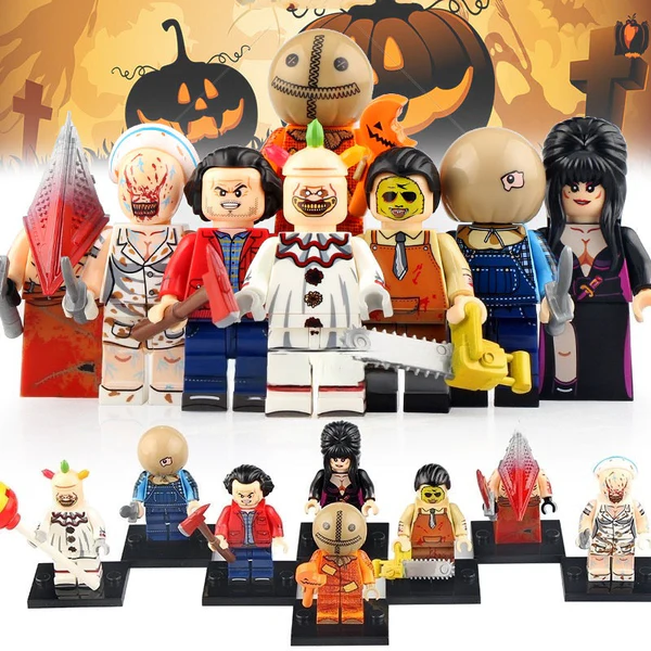 (🔥TikTok Summer SALE) -Horror Movie Characters Mini Action Figures Building Blocks