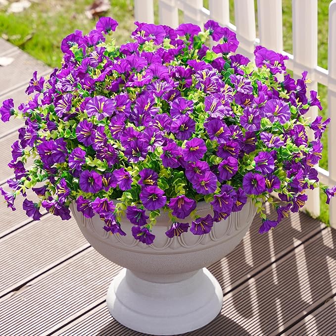 🌸 Spring Summer Home Decoration - 🌿 Fake Silk Colorful Morning Glory