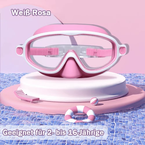 🔥Heißer Verkauf : Kaufen Sie 1 und erhalten Sie 1 gratis🏊‍♀️ HD-Schwimmbrille für Kinder mit großem Rahmen, wasserdicht und beschlagfrei