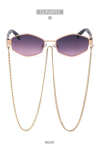 Women's Fashion Chain Irregular Sunglasses