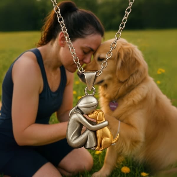 Hug Pendant Necklace(𝐒𝐭𝐞𝐯𝐞 𝐑𝐨𝐞𝐬 𝐇𝐚𝐧𝐝𝐦𝐚𝐝𝐞®)