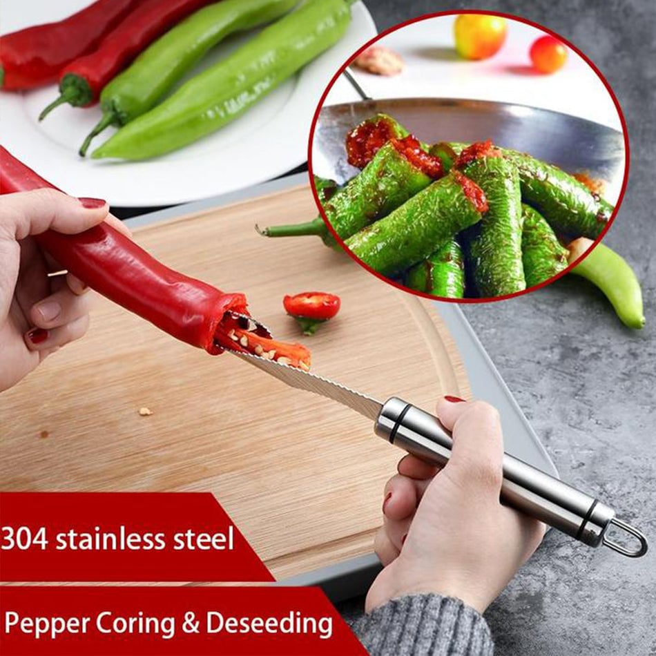 (🔥 Promotion- SAVE 40% OFF) Pepper Seed Corer Remover(buy 3 get 2 free now)