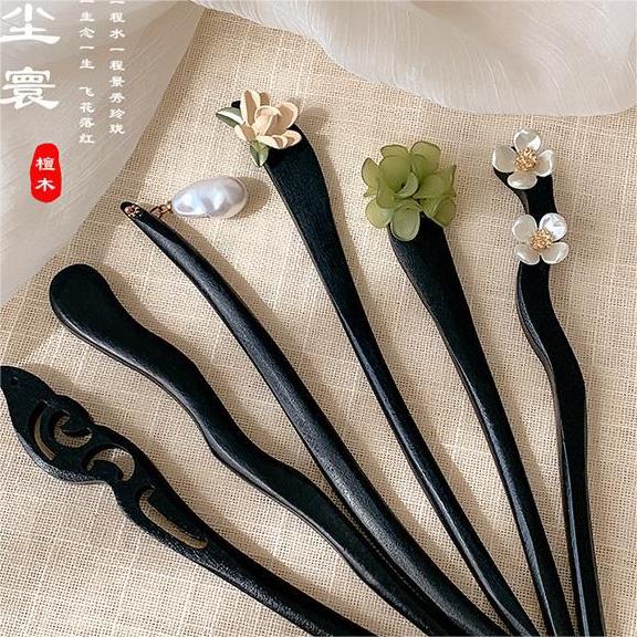 Girl's Hair Stick Wooden Handmade Hair Accessories