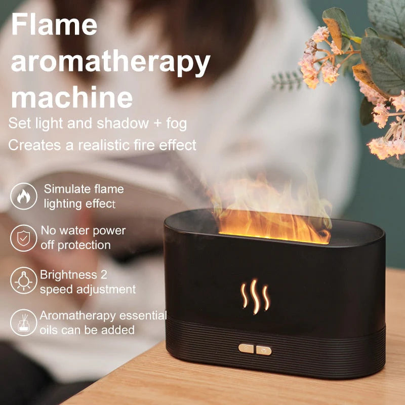 🔥(Last Day Promotion - Save 48% OFF)Flame Humidifier & Aroma Diffuser  ！！-🔥Buy 2 Free Shipping🔥