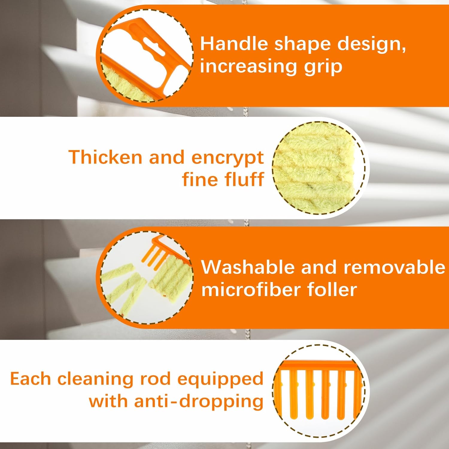 (🎄EARLY CHRISTMAS SALE - 50% OFF) 🎁Blind Cleaner Useful Microfiber Window Cleaning Brush