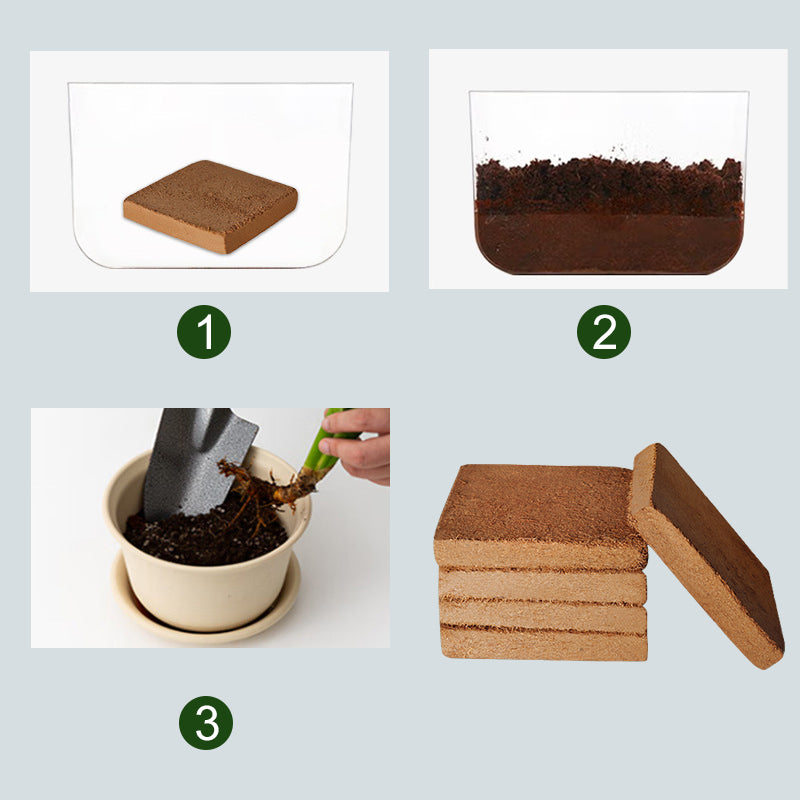 (Last Day Promotion - 50% OFF) Organic Coconut Coir for Plants, BUY 3 GET 2 FREE & FREE SHIPPING