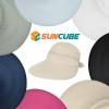 SUN CUBE Women Sun Hat for Outdoor UV Protection, Wide Brim Sun Hat Ponytail, Convertible Zip-Off Beach Hat Visor