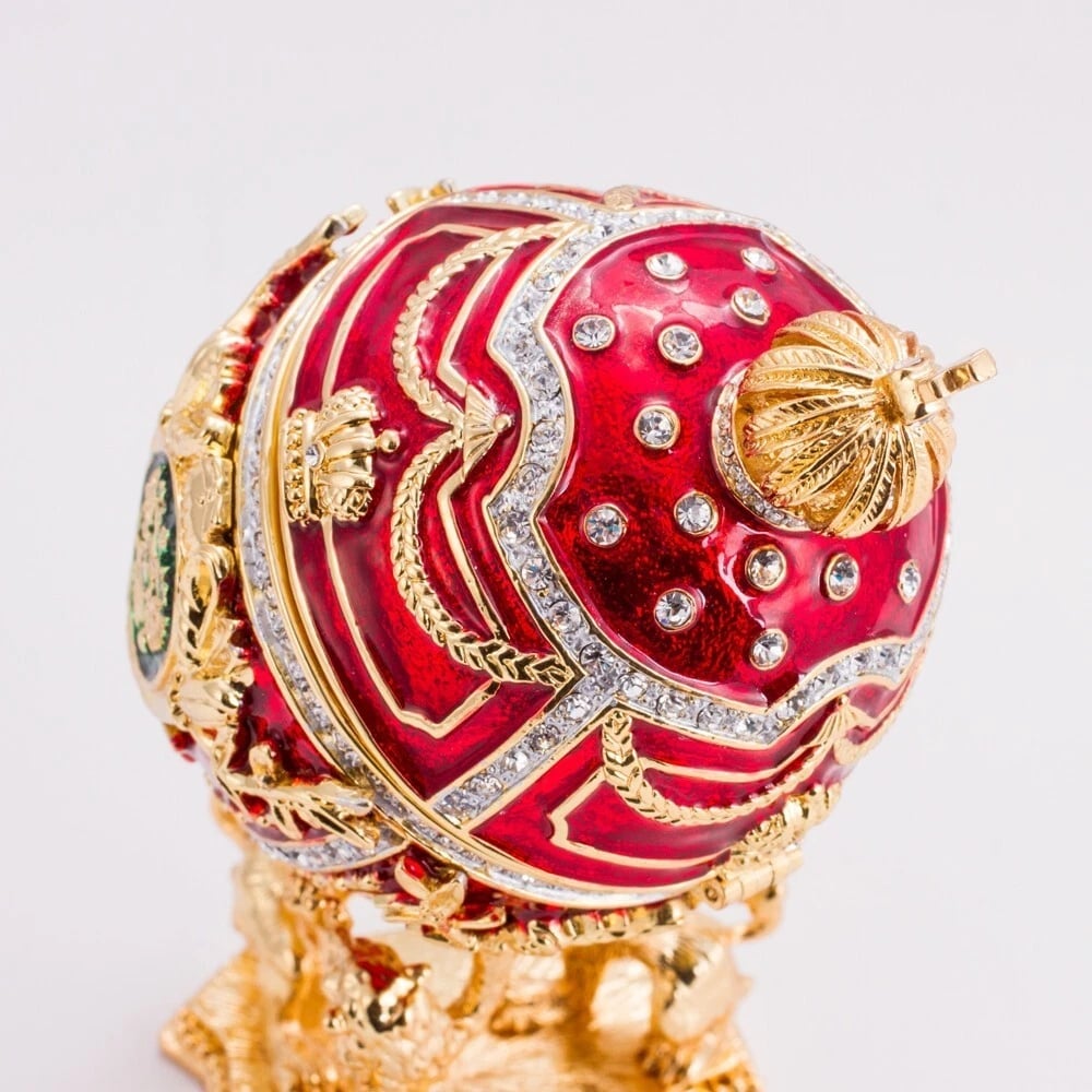 🎁TikTok Last Day Sale - 70% OFF🔥Red Lions Faberge Egg Music Box