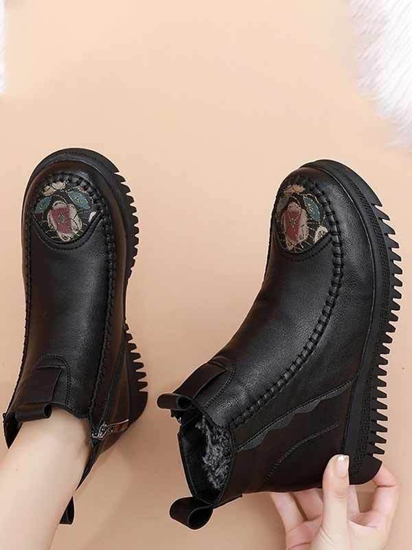 Martin boots casual mid-calf women's shoes