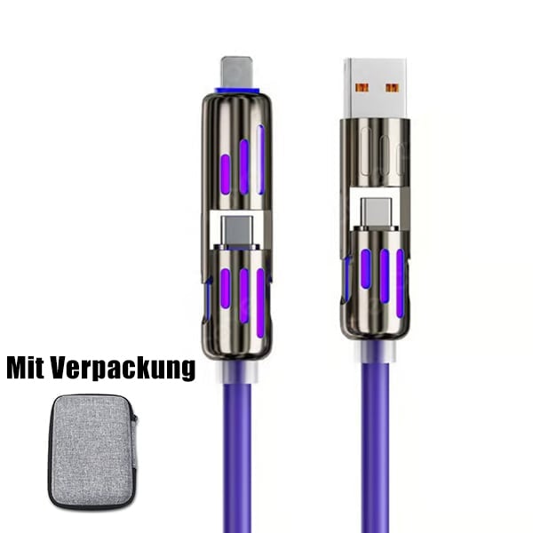 🔥DIREKTVERKAUF AB WERK⏰4-in-1-USB-Ladekabel, Schnellladung MAX 60 W