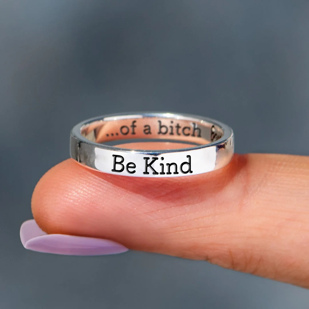 💓2024-New Year Hot Sale🎁 BE KIND...OF A BI♥CH Signature Ring