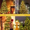 🔥Last Day Promotion 48% OFF-🎁-Christmas Tree Waterfall Lights with Ring🎄