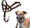 HALTI Headcollar - To Stop Your Dog Pulling on the Leash. Adjustable, Reflective and Lightweight, with Padded Nose Band. Dog Training Anti-Pull Collar for Medium Dogs (Size 3, Red)