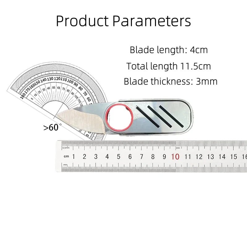 (🔥Last Day Promotion - 70%OFF)All-steel Ring Push Knife Portable Bottle Opener Keychain Knife