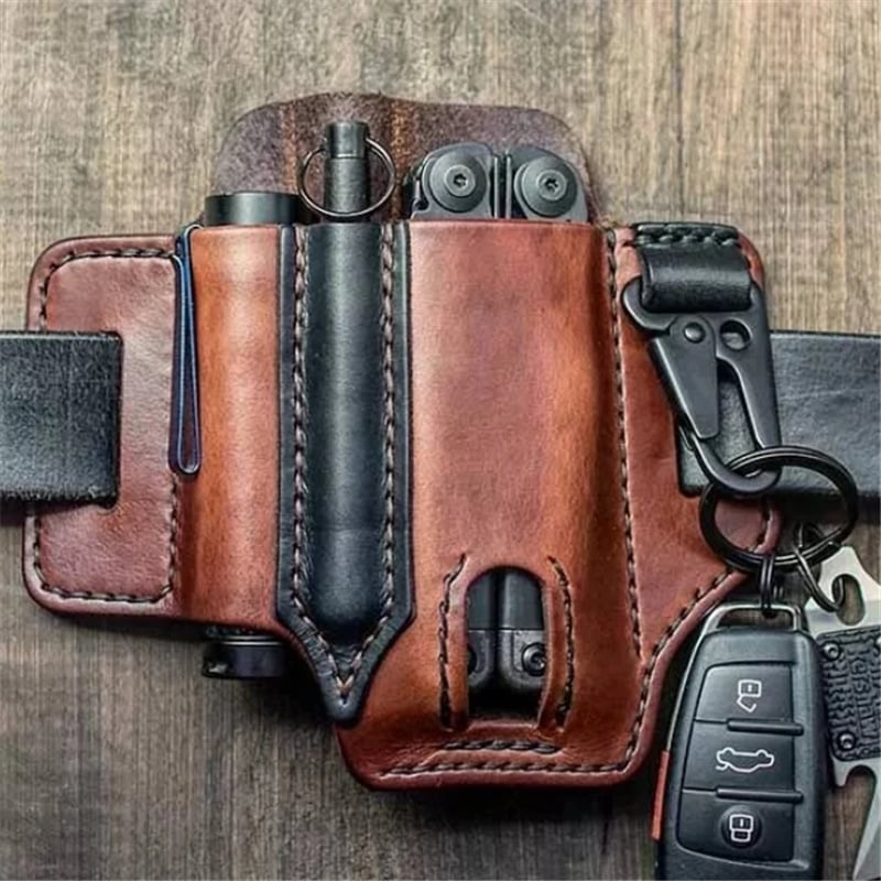 (🔥Last Day Promo - 50% OFF ) Cowhide Leather Owl Buckle Tactical Multifunctional Belt Cover