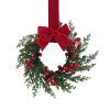 🎄TikTok Christmas Sale -70% OFF✨Christmas Mini Cabinet Wreath with Ribbon Bows