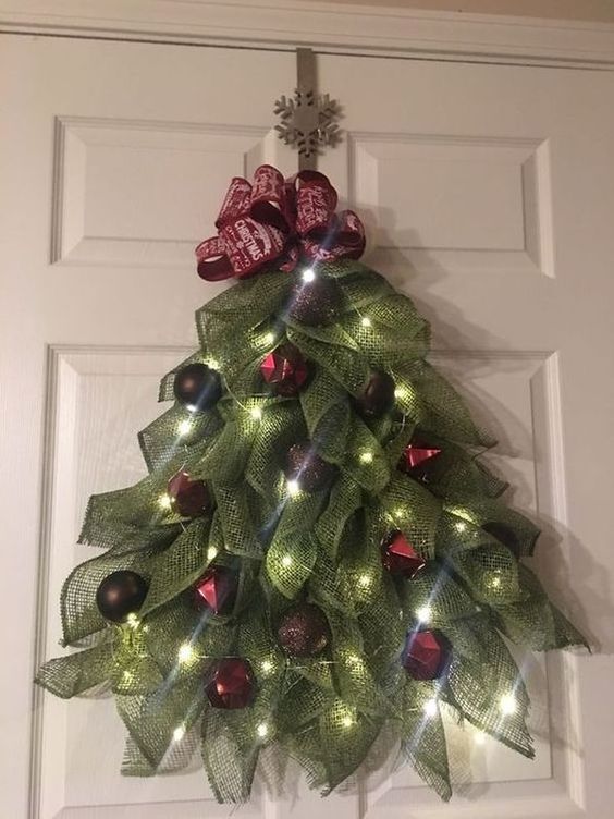 ✨Last Day 49% OFF🎄Handmade Farmhouse Christmas Tree Garland for Front Door