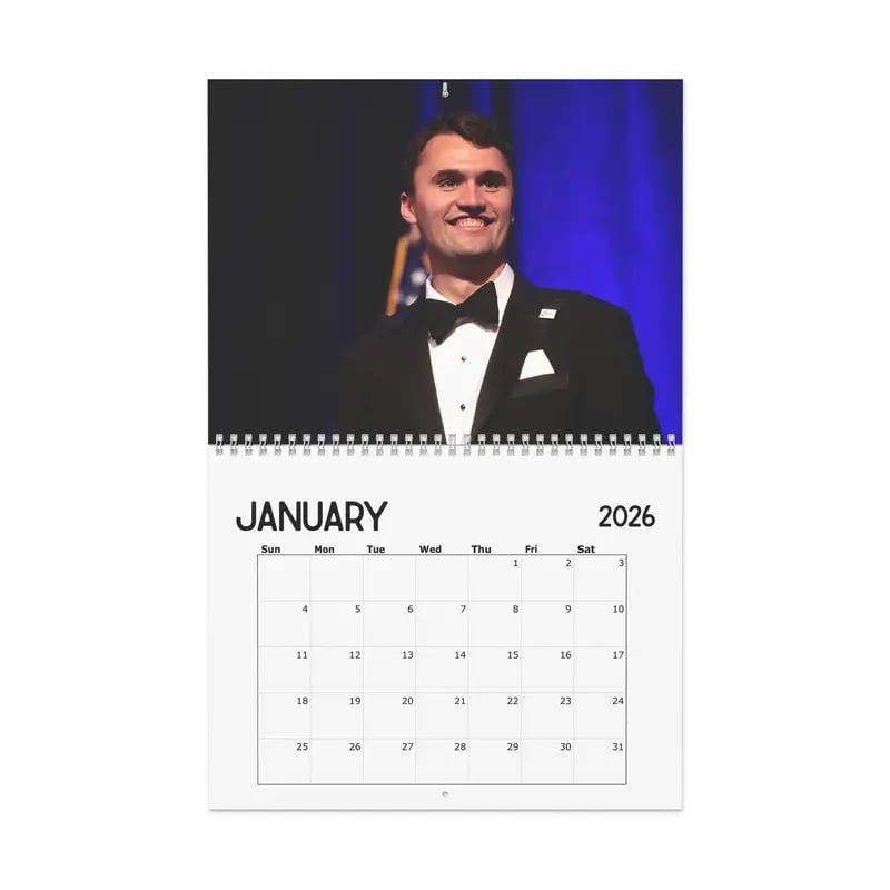 2026 Charliie Kirk Calendar & 🙏RIP Charlie Kirk🙏