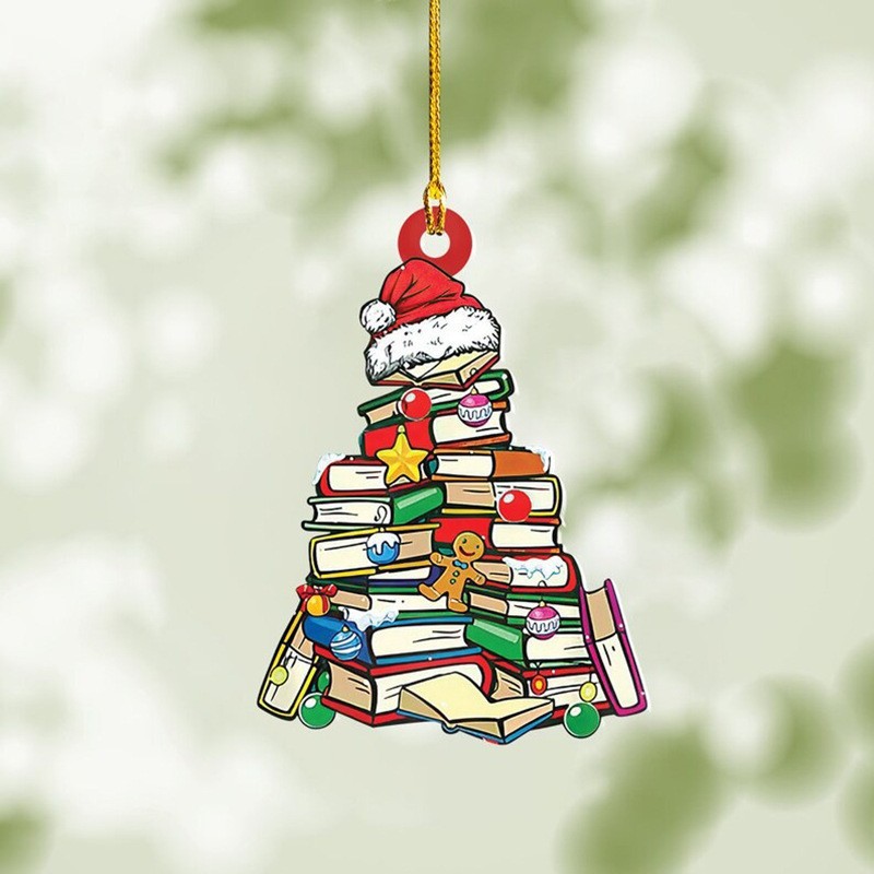 Christmas Book Tree Ornament - Perfect Gift For Book Lovers