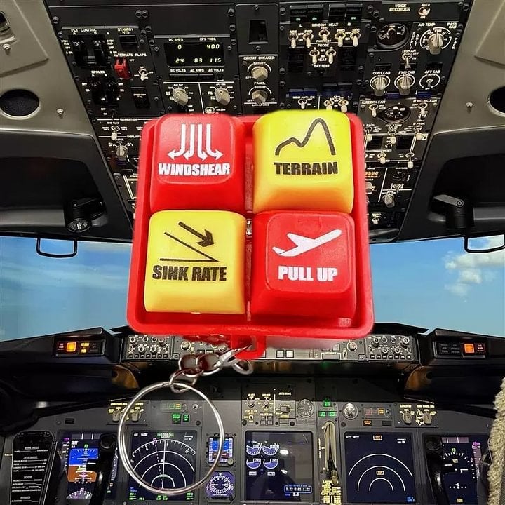 Pilot And Crew Alert Keychain EGPWS Warning Sound Simulator