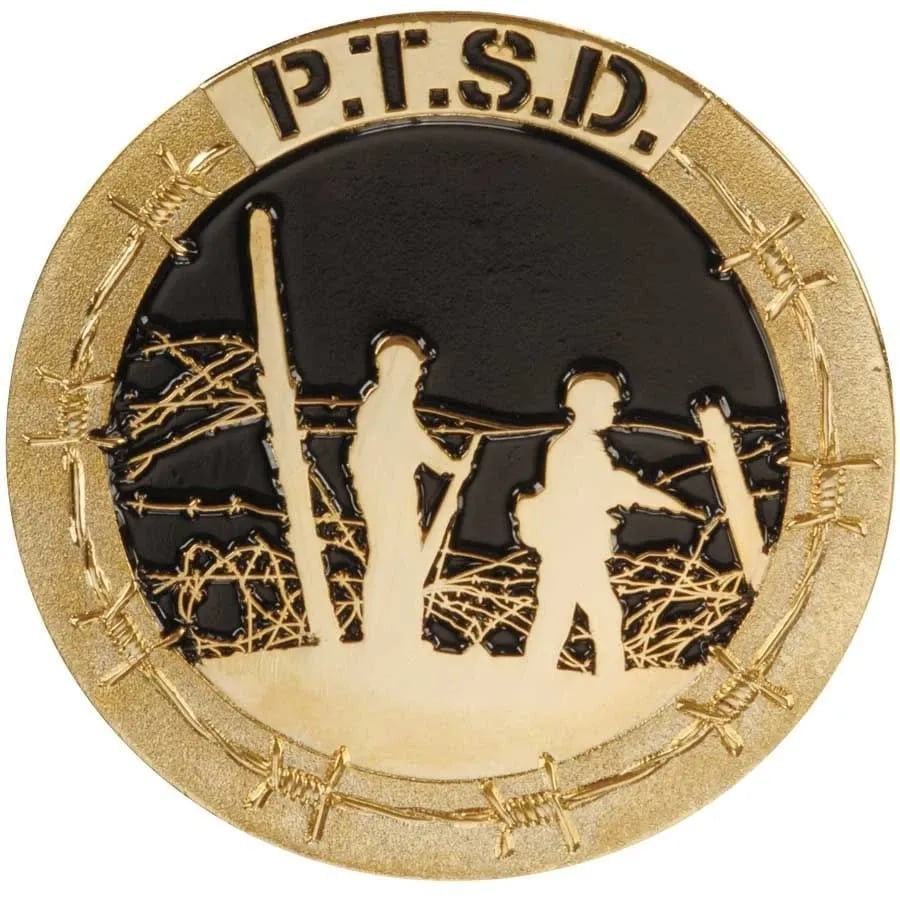 PTSD - Not All Wounds are Visible Challenge Coin