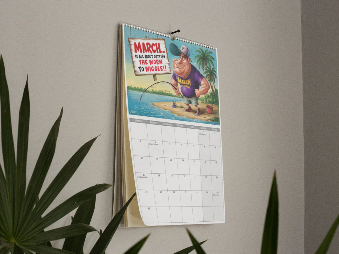 🔥Pre-sale 60% OFF🔥Funny Fishing Calendar 2025