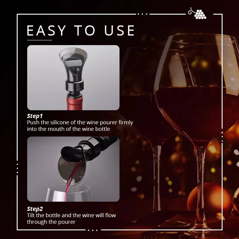 (Summer Sale- 50% OFF) 2 In 1 Red Wine Stopper-buy 3 get 3 free