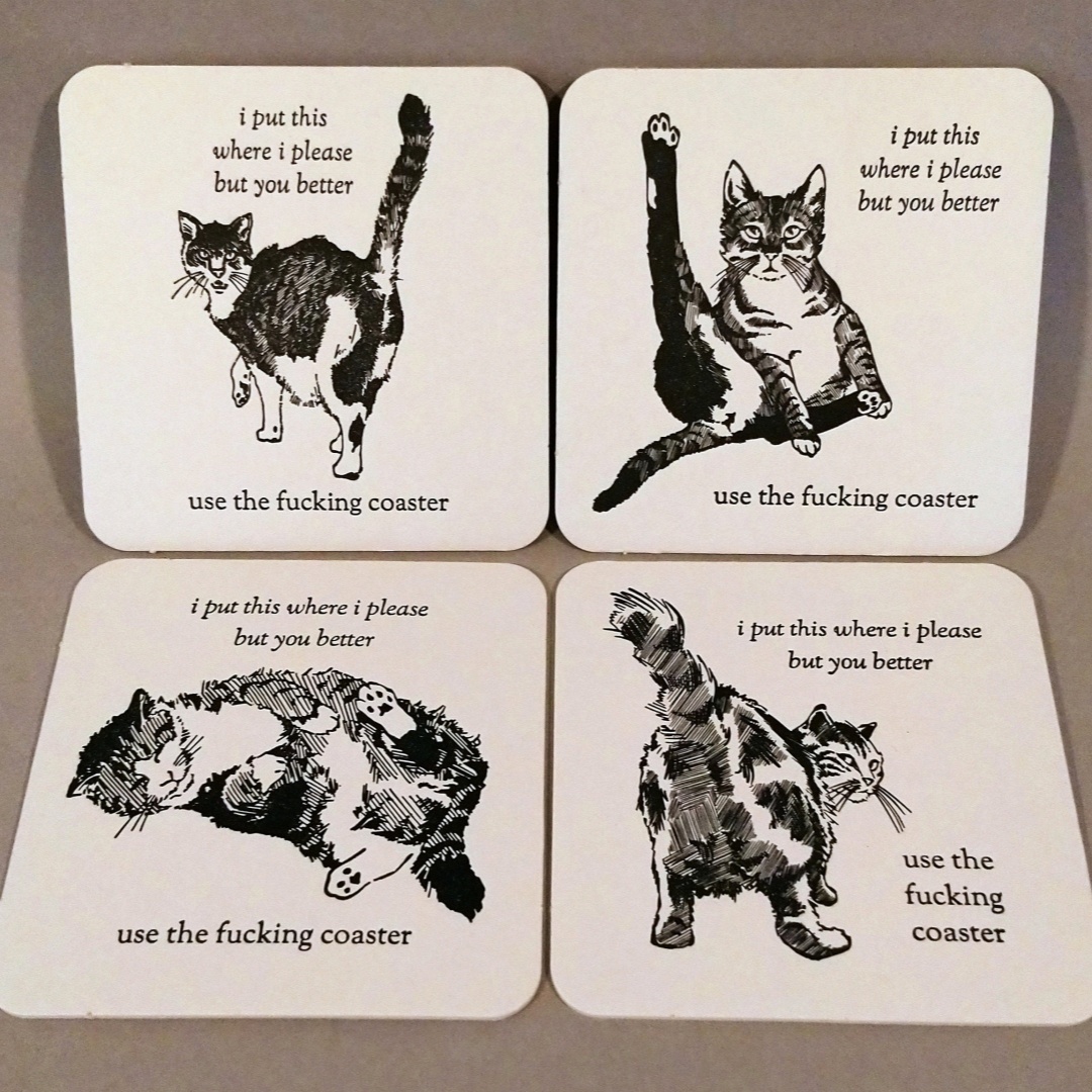 🐱Cat Butt Coasters | Funny Cat Gift