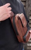 Men's Leather Casual Crossbody Bag