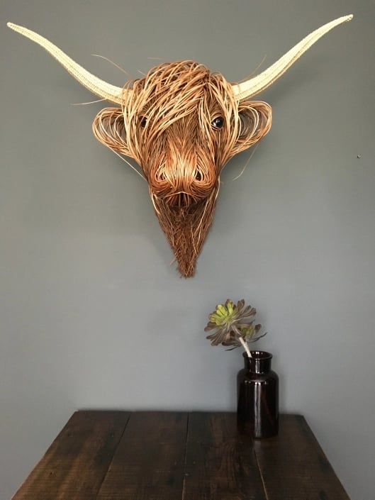 🔥Limited Time Sale 48% OFF🎉Woven Willow Highland Cow-(Buy 2 free shipping)