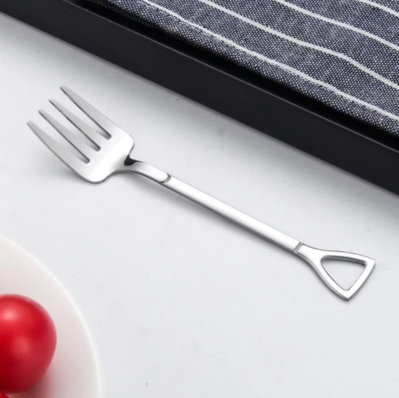 (Early Spring Hot Sale 50% OFF) Stainless Steel Shovel Spoon, Fork For Free Gift (1 SET/3 PCS)