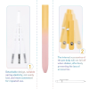 🎁TikTok Last Day Sale - 70% OFF🎉5Pcs Rainbow Minimalist Press Type Quick Drying Carbon Gel Pens Set