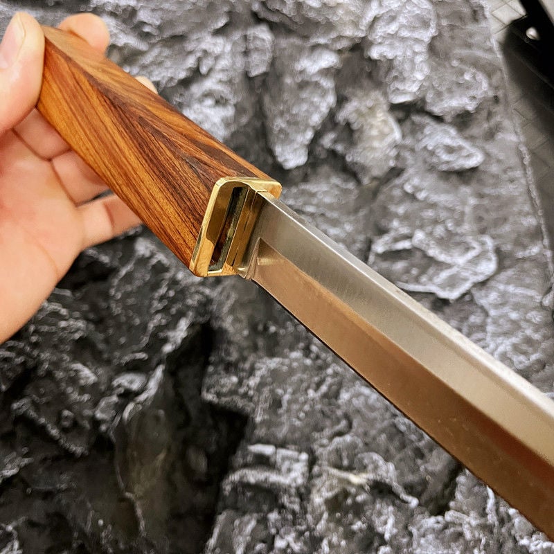 Handmade Portable 2 In 1 Double Blades Knife
